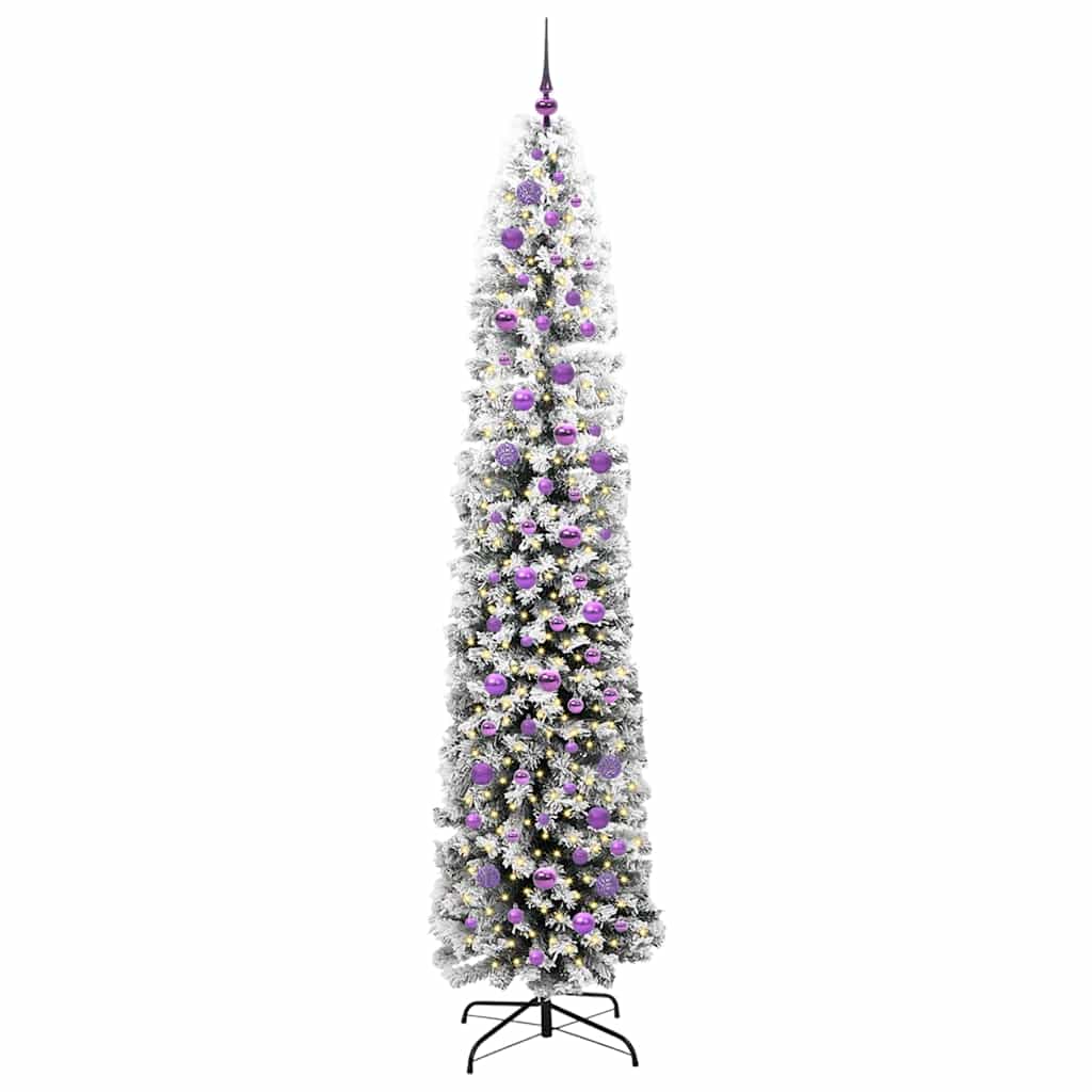 Vidaxx künstlicher Weihnachtsbaum grün 240 cm PVC und Stahl und Kunststoff