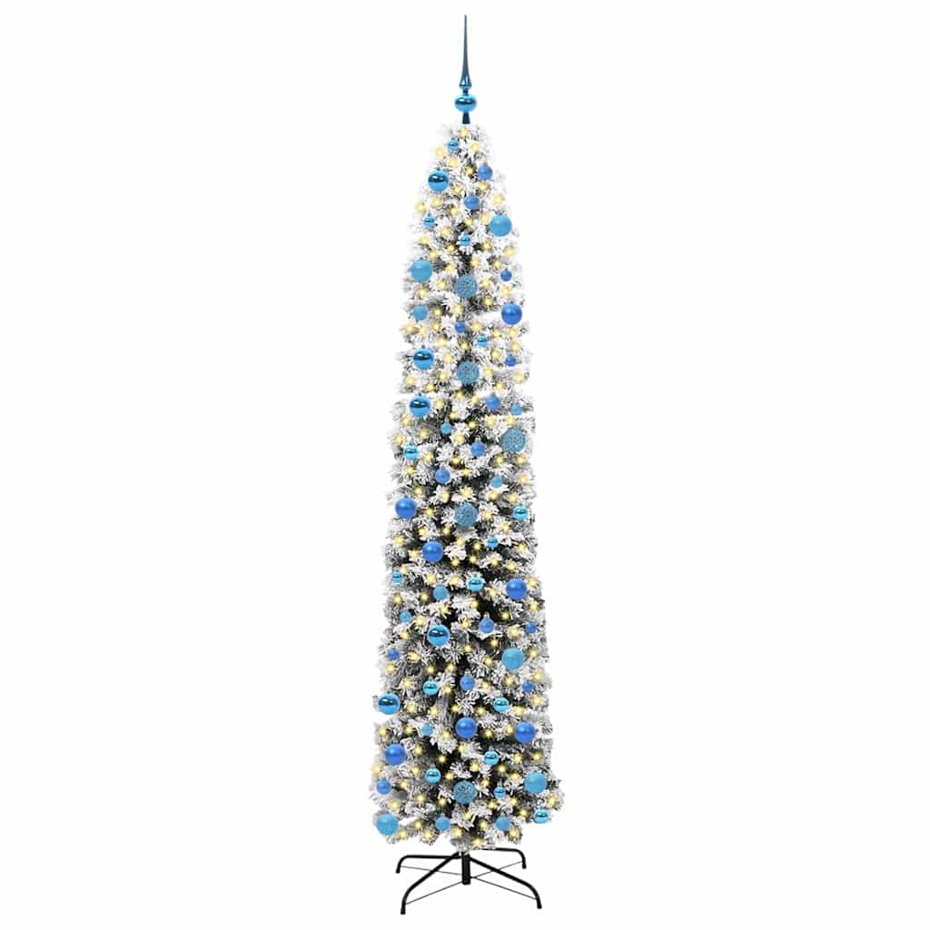 Vidaxx künstlicher Weihnachtsbaum grün 240 cm PVC und Stahl und Kunststoff