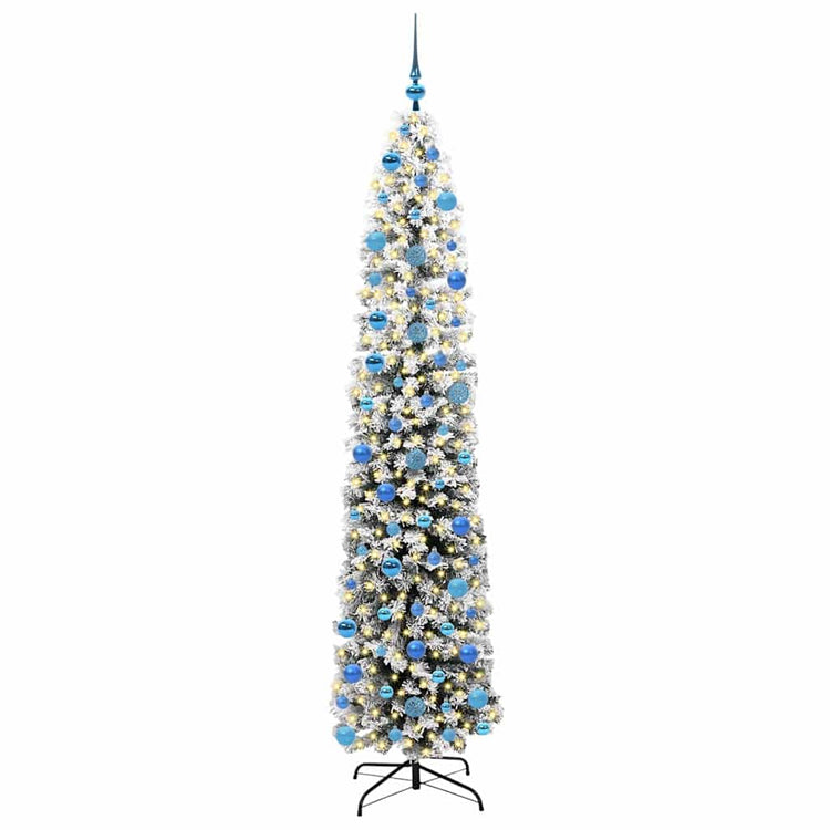 Vidaxx künstlicher Weihnachtsbaum grün 240 cm PVC und Stahl und Kunststoff