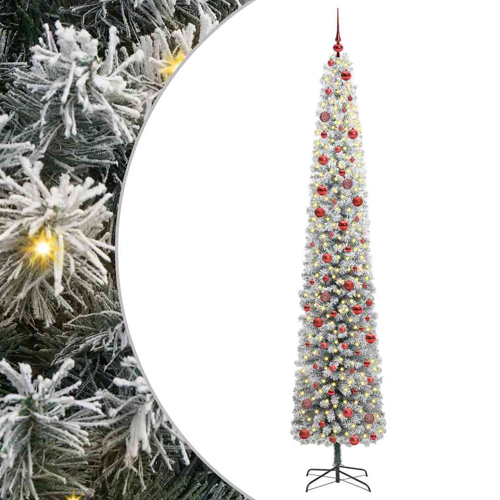 Vidaxx künstlicher Weihnachtsbaum grün 270 cm PVC und Stahl und Kunststoff
