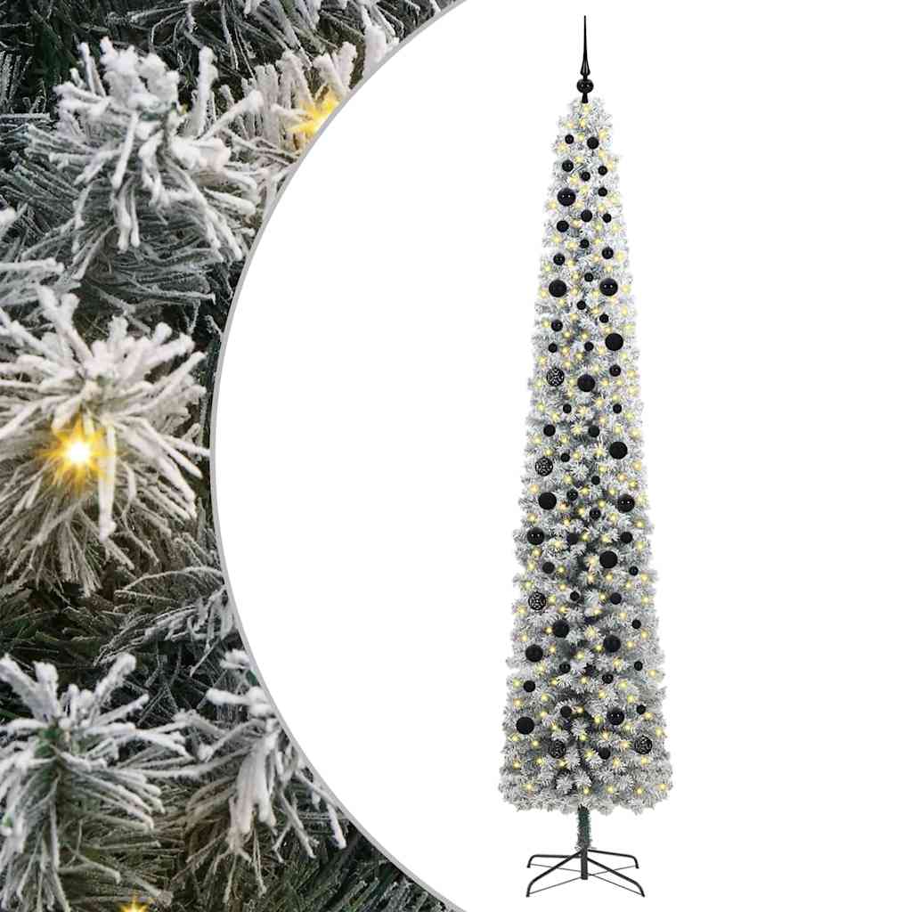 Vidaxx künstlicher Weihnachtsbaum grün 270 cm PVC und Stahl und Kunststoff