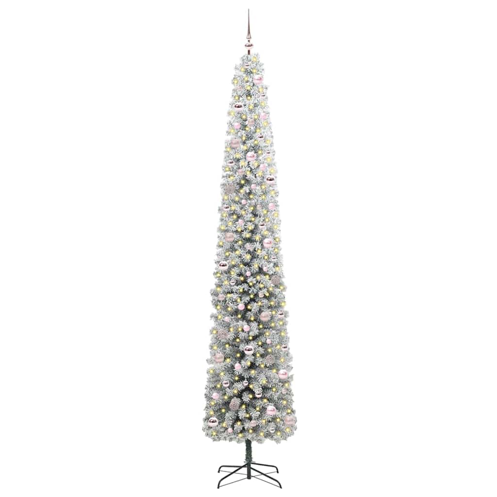 Vidaxx künstlicher Weihnachtsbaum grün 270 cm PVC und Stahl und Kunststoff