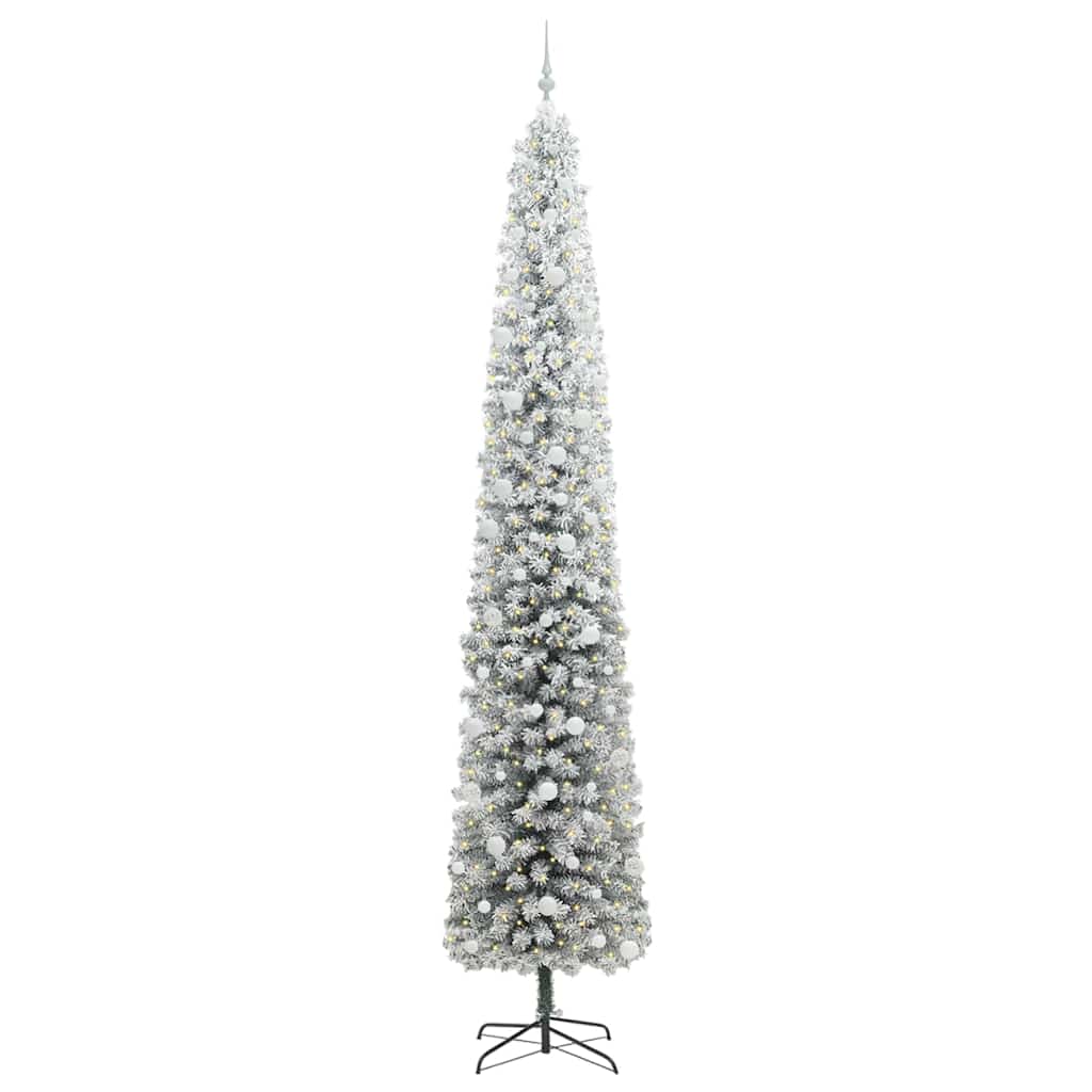 Vidaxx künstlicher Weihnachtsbaum grün 270 cm PVC und Stahl und Kunststoff