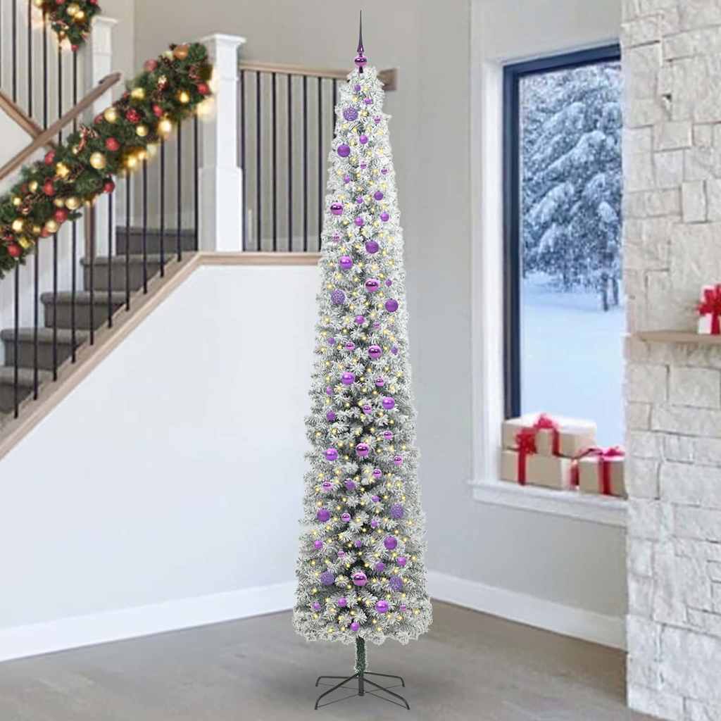 Vidaxx künstlicher Weihnachtsbaum grün 270 cm PVC und Stahl und Kunststoff