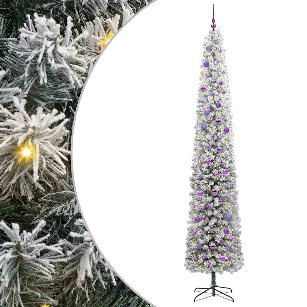 Vidaxx künstlicher Weihnachtsbaum grün 270 cm PVC und Stahl und Kunststoff