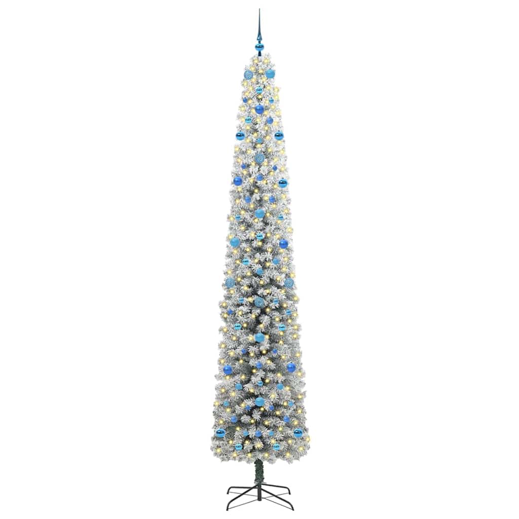 Vidaxx künstlicher Weihnachtsbaum grün 270 cm PVC und Stahl und Kunststoff