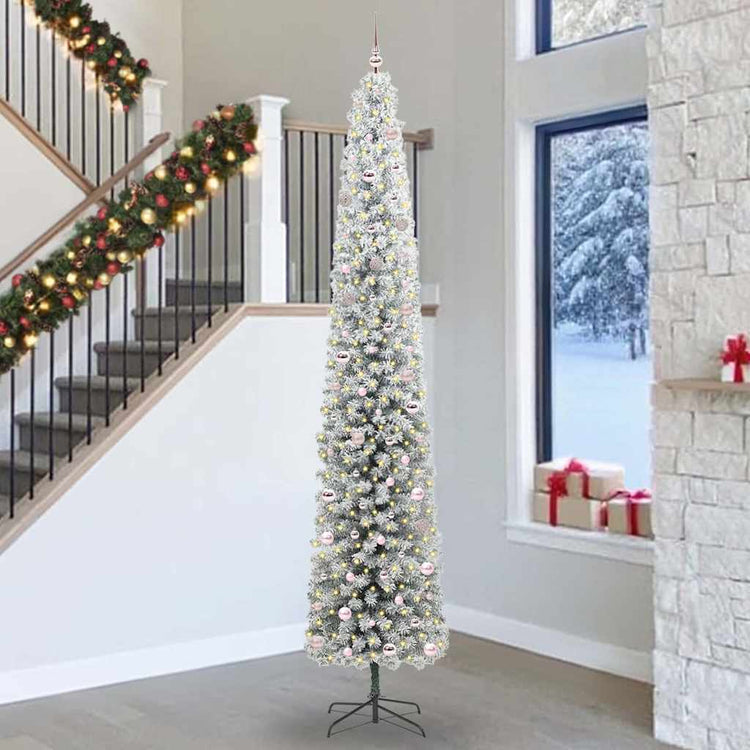 Vidaxx künstlicher Weihnachtsbaum grün 300 cm PVC und Stahl und Kunststoff