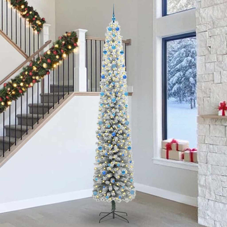 Vidaxx künstlicher Weihnachtsbaum grün 300 cm PVC und Stahl und Kunststoff