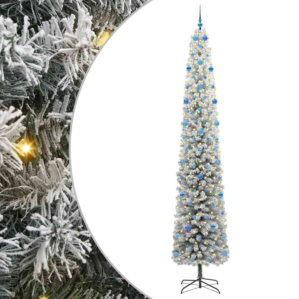 Vidaxx künstlicher Weihnachtsbaum grün 300 cm PVC und Stahl und Kunststoff
