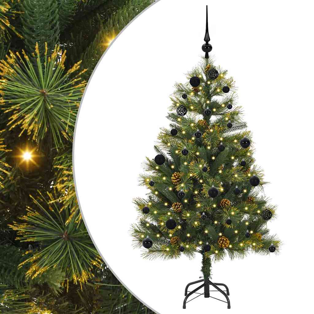 Vidaxx künstlicher Weihnachtsbaum mit Zapfen grün 150 cm