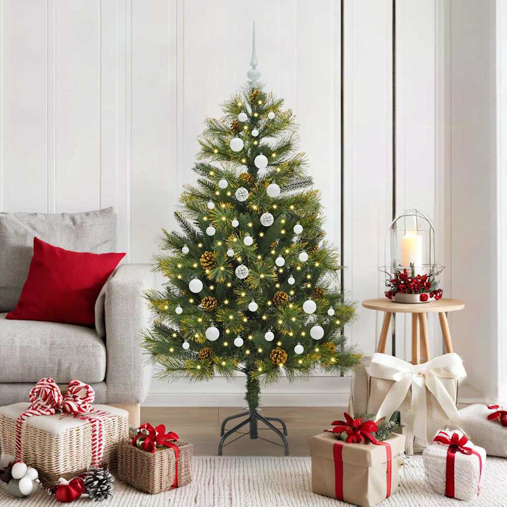 Vidaxx künstlicher Weihnachtsbaum mit Zapfen grün 150 cm