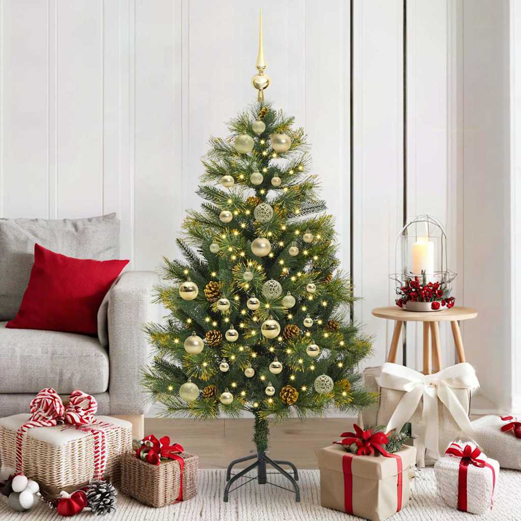 Vidaxx künstlicher Weihnachtsbaum mit Zapfen grün 150 cm