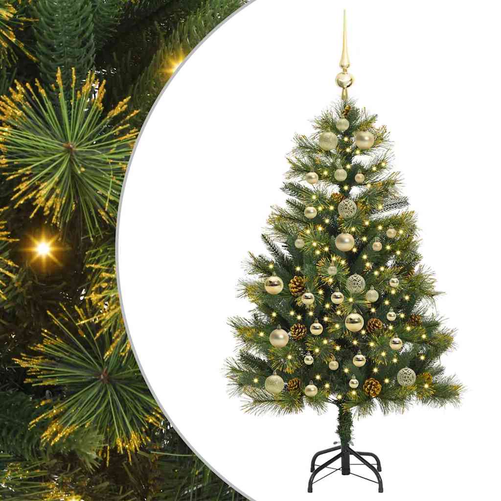 Vidaxx künstlicher Weihnachtsbaum mit Zapfen grün 150 cm