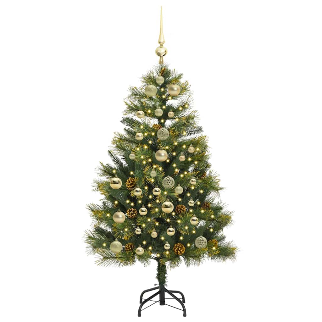 Vidaxx künstlicher Weihnachtsbaum mit Zapfen grün 150 cm