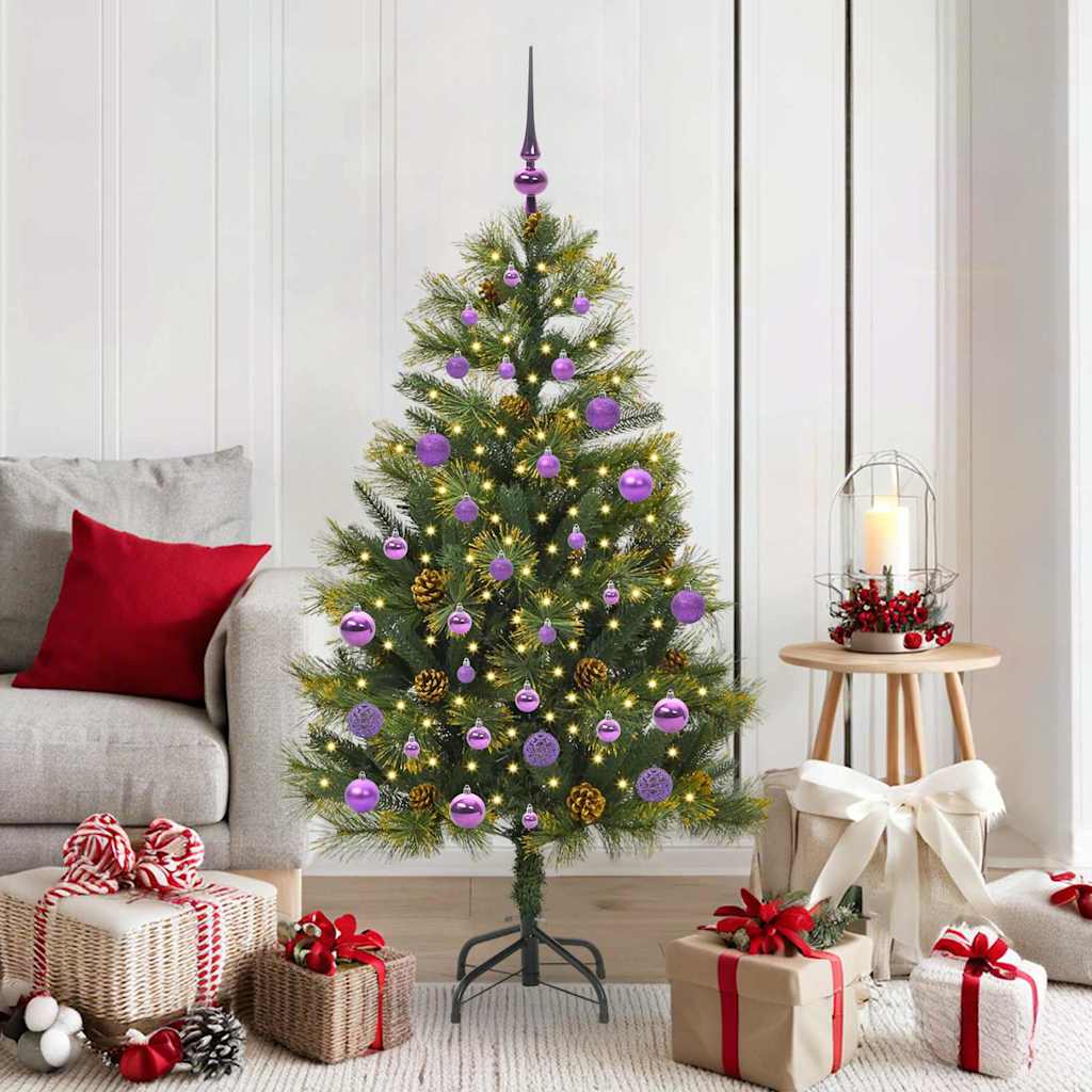 Vidaxx künstlicher Weihnachtsbaum mit Zapfen grün 150 cm