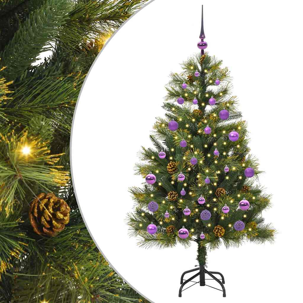 Vidaxx künstlicher Weihnachtsbaum mit Zapfen grün 150 cm