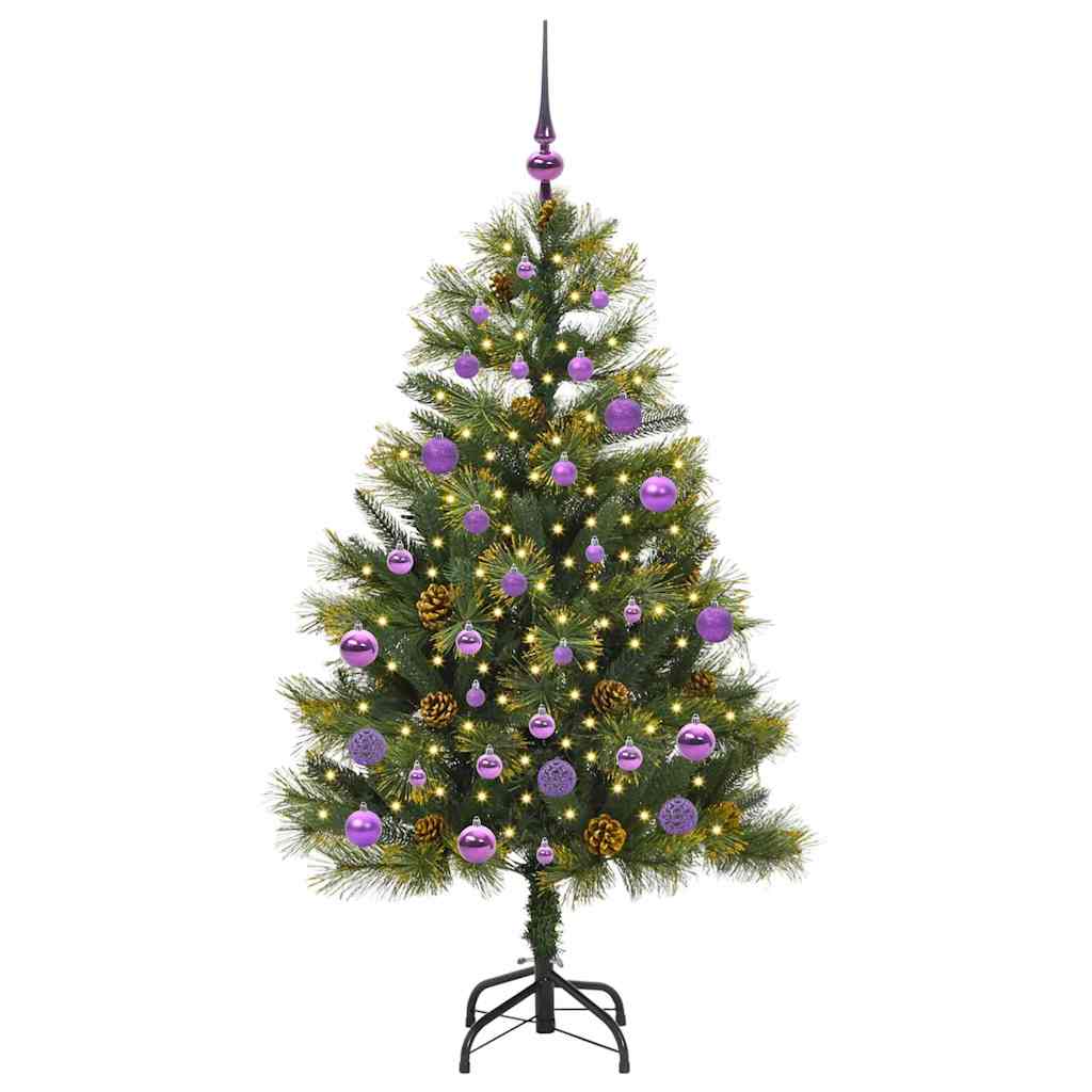 Vidaxx künstlicher Weihnachtsbaum mit Zapfen grün 150 cm