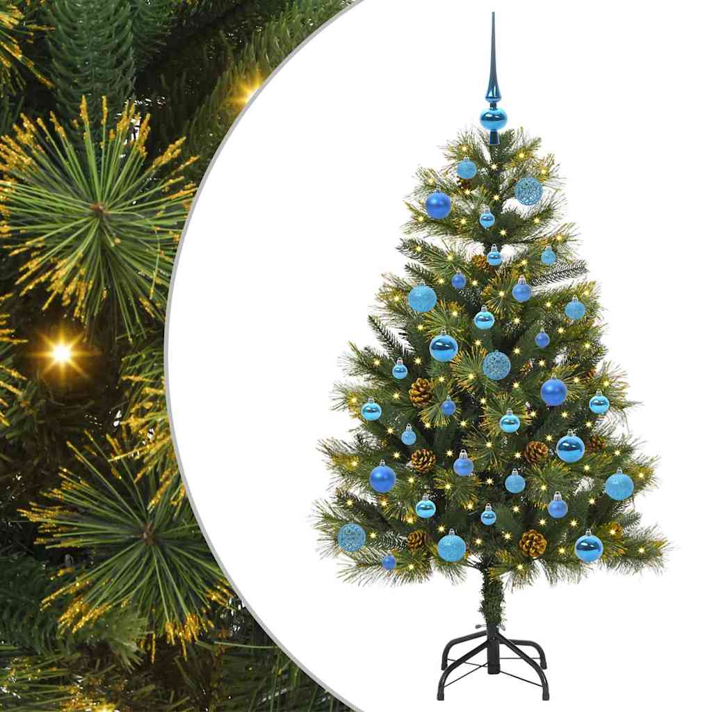Vidaxx künstlicher Weihnachtsbaum mit Zapfen grün 150 cm