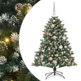 VidaXL künstlicher Weihnachtsbaum mit 150 LEDs grün, 120 cm PVC und Kunststoff und Stahl - afbeelding 2