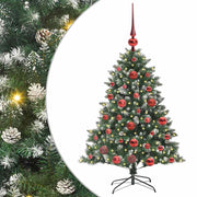 VidaXL künstlicher Weihnachtsbaum mit 150 LEDs grün, 120 cm PVC und Kunststoff und Stahl - afbeelding 2