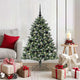 VidaXL künstlicher Weihnachtsbaum mit 150 LEDs grün, 120 cm PVC und Kunststoff und Stahl