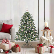 VidaXL künstlicher Weihnachtsbaum mit 150 LEDs grün, 120 cm PVC und Kunststoff und Stahl - afbeelding 1