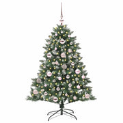VidaXL künstlicher Weihnachtsbaum mit 150 LEDs grün, 120 cm PVC und Kunststoff und Stahl - afbeelding 3
