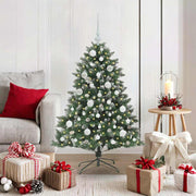 VidaXL künstlicher Weihnachtsbaum mit 150 LEDs grün, 120 cm PVC und Kunststoff und Stahl - afbeelding 1