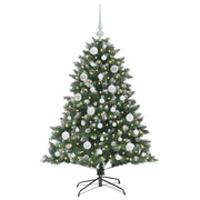 VidaXL künstlicher Weihnachtsbaum mit 150 LEDs grün, 120 cm PVC und Kunststoff und Stahl - afbeelding 3