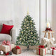VidaXL künstlicher Weihnachtsbaum mit 150 LEDs grün, 120 cm PVC und Kunststoff und Stahl