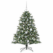 VidaXL künstlicher Weihnachtsbaum mit 150 LEDs grün, 120 cm PVC und Kunststoff und Stahl - afbeelding 3