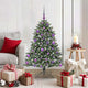 VidaXL künstlicher Weihnachtsbaum mit 150 LEDs grün, 120 cm PVC und Kunststoff und Stahl