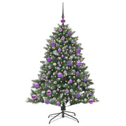 VidaXL künstlicher Weihnachtsbaum mit 150 LEDs grün, 120 cm PVC und Kunststoff und Stahl - afbeelding 3