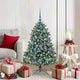 VidaXL künstlicher Weihnachtsbaum mit 150 LEDs grün, 120 cm PVC und Kunststoff und Stahl