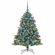 VidaXL künstlicher Weihnachtsbaum mit 150 LEDs grün, 120 cm PVC und Kunststoff und Stahl - afbeelding 3