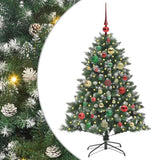 VidaXL künstlicher Weihnachtsbaum mit 150 LEDs grün, 120 cm PVC und Kunststoff und Stahl - afbeelding 2