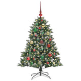 VidaXL künstlicher Weihnachtsbaum mit 150 LEDs grün, 120 cm PVC und Kunststoff und Stahl - afbeelding 3