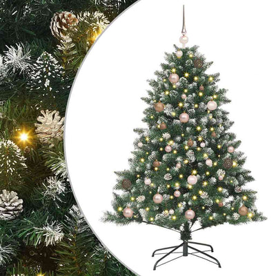 Vidaxx künstlicher Weihnachtsbaum mit 150 LED grün, 150 cm PVC und Kunststoff und Stahl