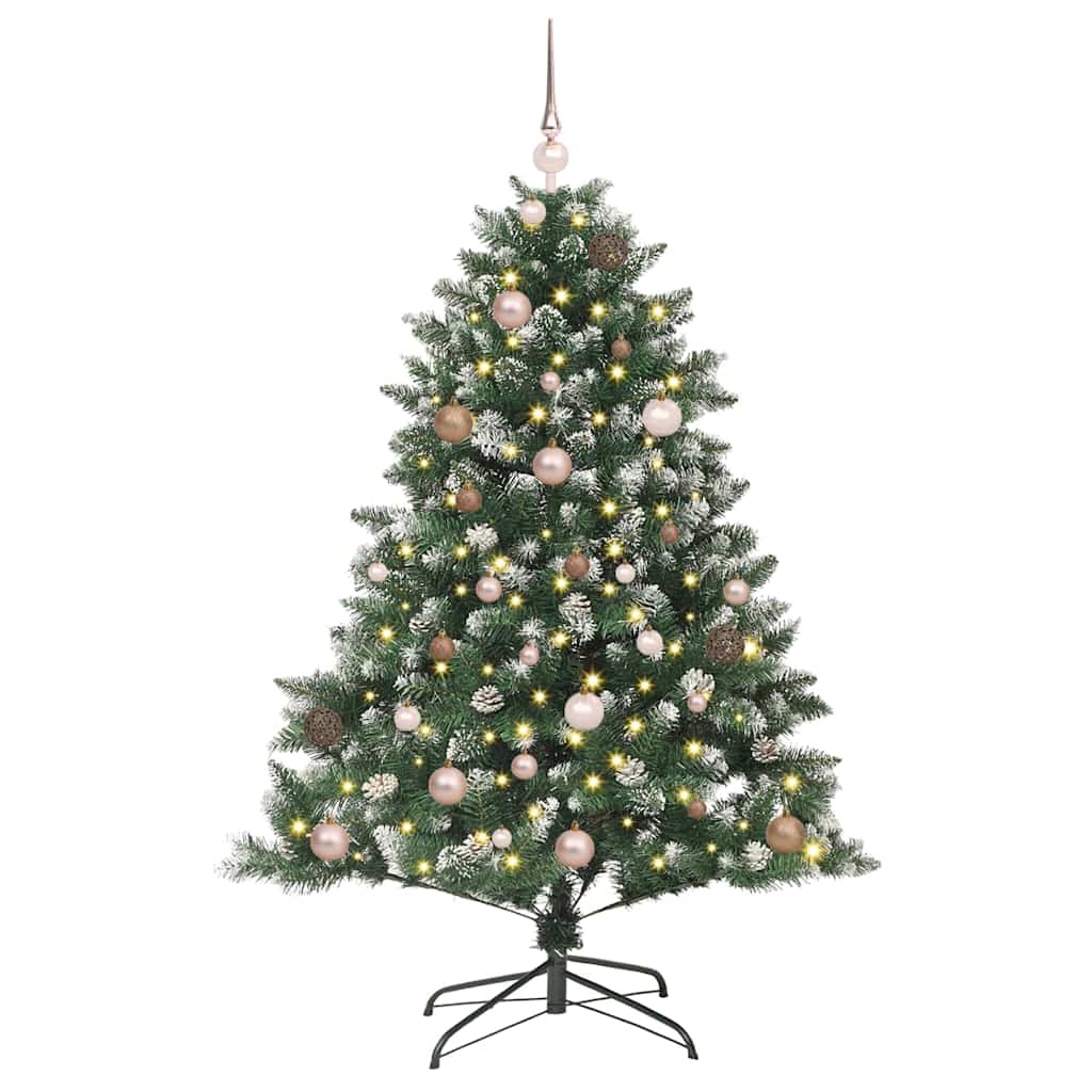 Vidaxx künstlicher Weihnachtsbaum mit 150 LED grün, 150 cm PVC und Kunststoff und Stahl