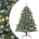VidaXL künstlicher Weihnachtsbaum mit 150 LEDs grün, 150 cm PVC und Kunststoff und Stahl