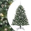 VidaXL künstlicher Weihnachtsbaum mit 150 LEDs grün, 150 cm PVC und Kunststoff und Stahl