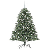 VidaXL künstlicher Weihnachtsbaum mit 150 LEDs grün, 150 cm PVC und Kunststoff und Stahl