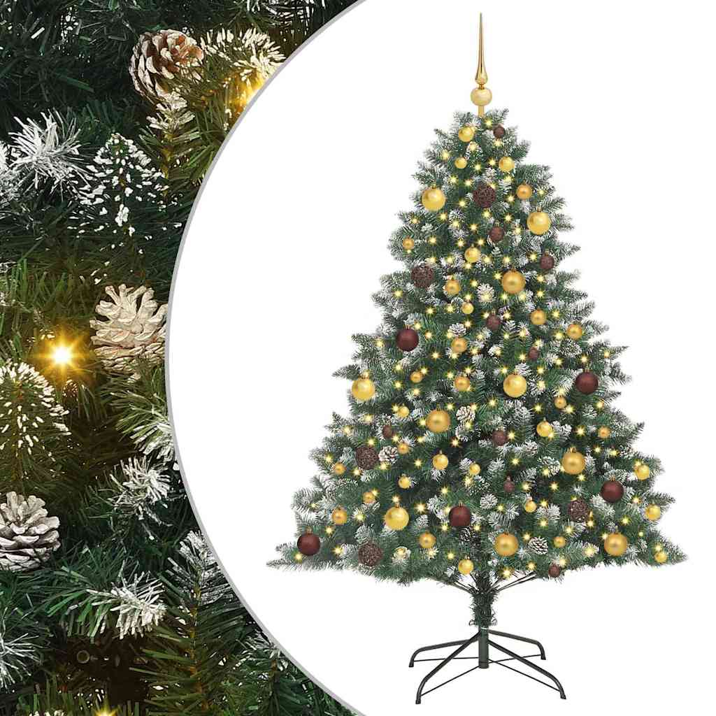 Künstlicher Weihnachtsbaum von Vidaxx mit 300 LEDs, grün, 180 cm, PVC und Kunststoff und Stahl