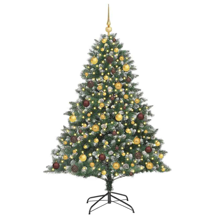 Künstlicher Weihnachtsbaum von Vidaxx mit 300 LEDs, grün, 180 cm, PVC und Kunststoff und Stahl