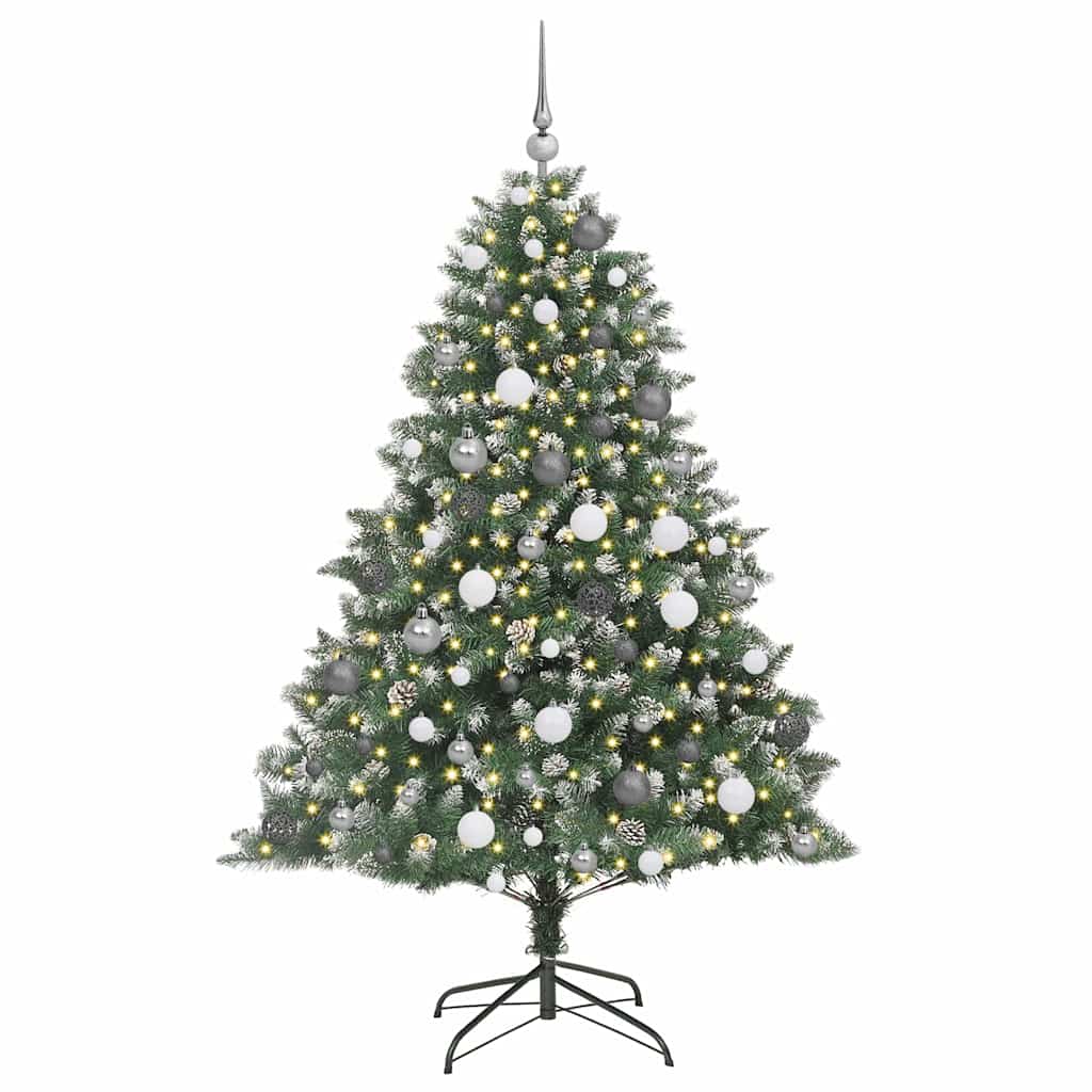 Künstlicher Weihnachtsbaum von Vidaxx mit 300 LEDs, grün, 180 cm, PVC und Kunststoff und Stahl