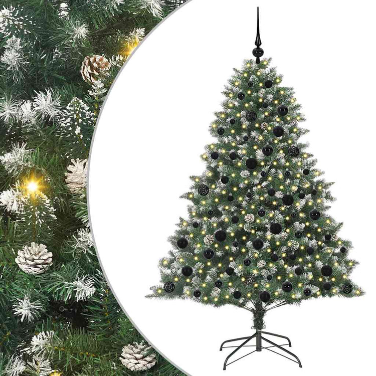 Künstlicher Weihnachtsbaum von Vidaxx mit 300 LEDs, grün, 180 cm, PVC und Kunststoff und Stahl