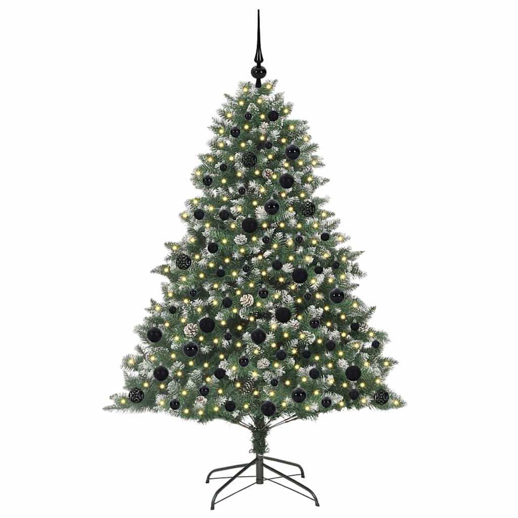 Künstlicher Weihnachtsbaum von Vidaxx mit 300 LEDs, grün, 180 cm, PVC und Kunststoff und Stahl