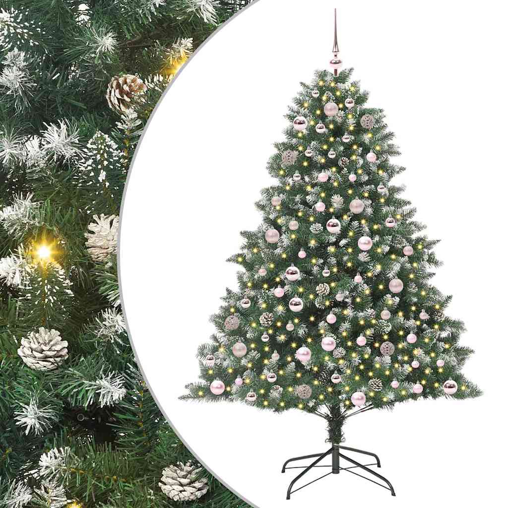 Künstlicher Weihnachtsbaum von Vidaxx mit 300 LEDs, grün, 180 cm, PVC und Kunststoff und Stahl