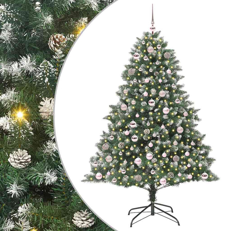 Künstlicher Weihnachtsbaum von Vidaxx mit 300 LEDs, grün, 180 cm, PVC und Kunststoff und Stahl