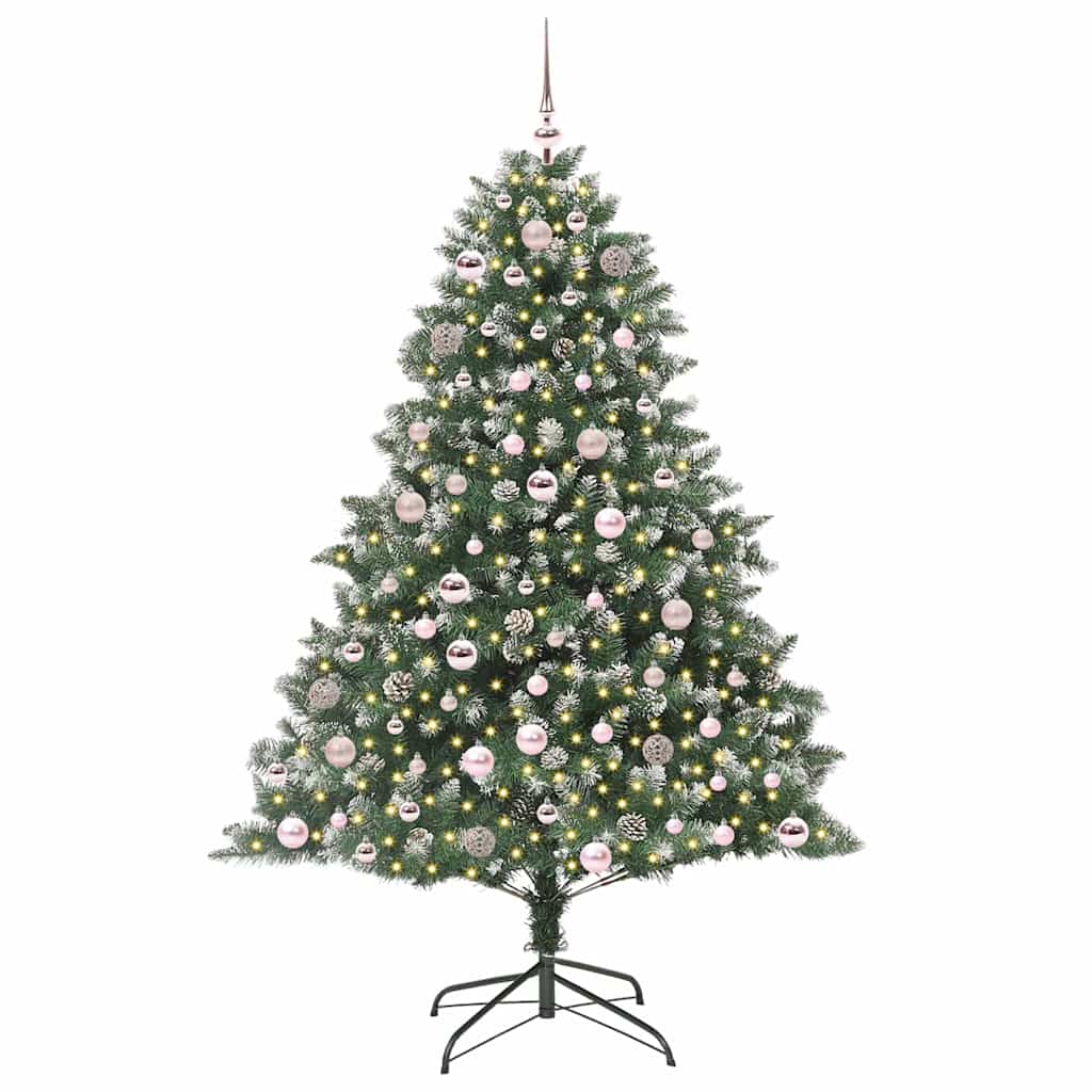 Künstlicher Weihnachtsbaum von Vidaxx mit 300 LEDs, grün, 180 cm, PVC und Kunststoff und Stahl